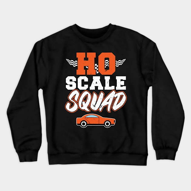 HO Scale Squad - Slot Car Crewneck Sweatshirt by Peco-Designs